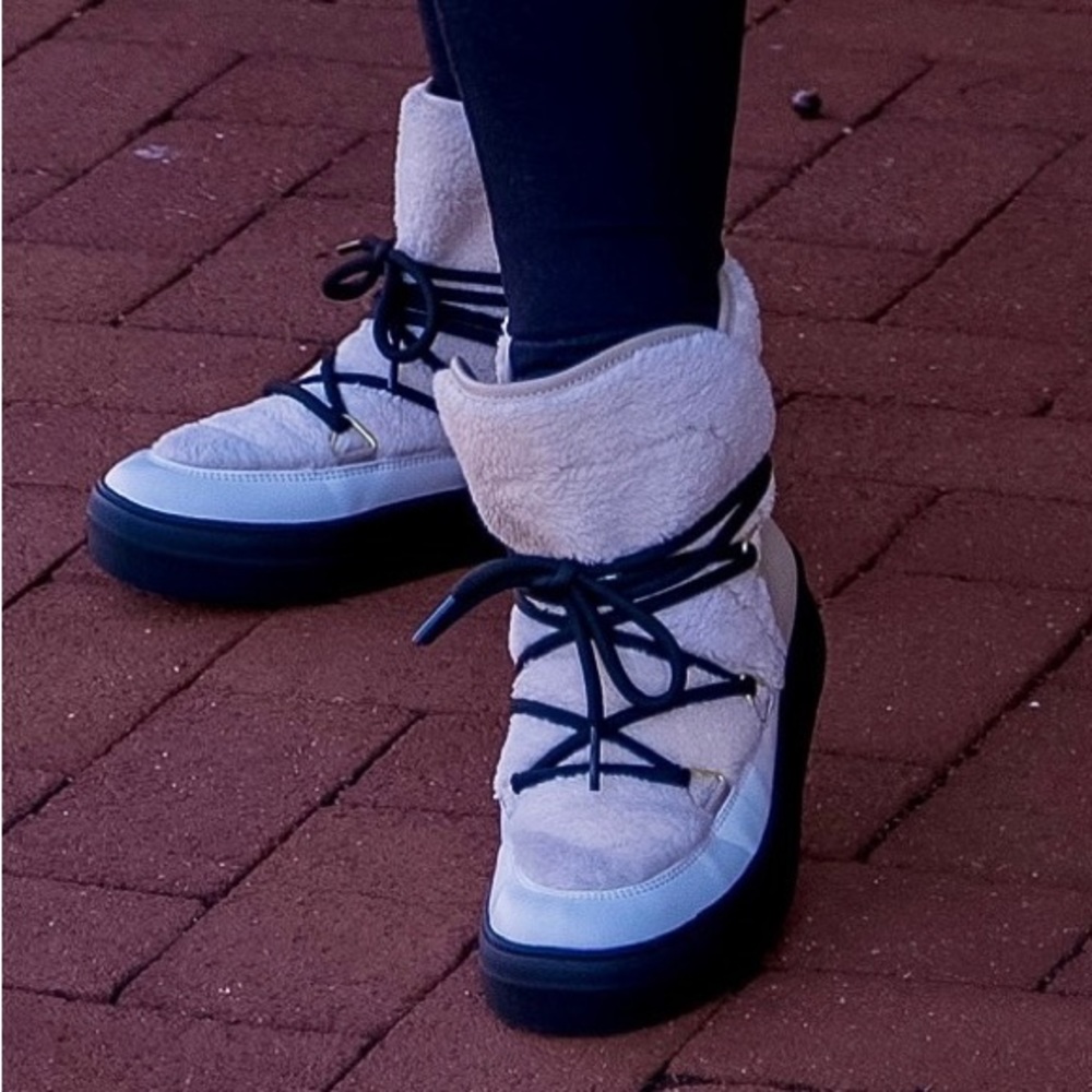 Faux Fur Shearling Cream Booties